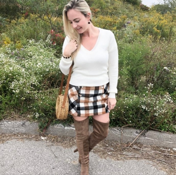 FOREVER 21 FALL CHECKERED mini SKIRT - Picture 4 of 8